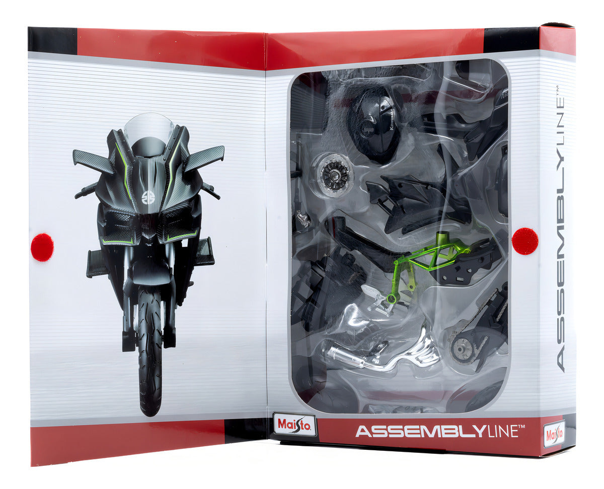 Kawasaki Ninja H2r escala 1/12 para armar.