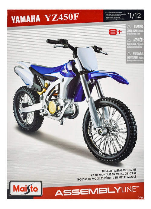 Yamaha YZ450F escala 1/12 para armar.